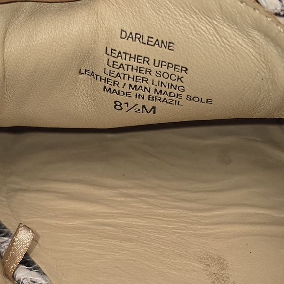 ANTONIO MELANI SNAKESKIN LOAFER DARLENE SLIP ON ANIMAL PRINT SIZE 8.5 EUC - Picture 8 of 8